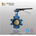 8 Inch Wcb C95400 Lever Operated Lug Butterfly Valve